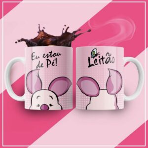Caneca Disney Leitão