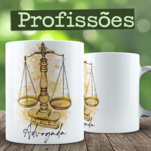 Caneca Profissões Advogada