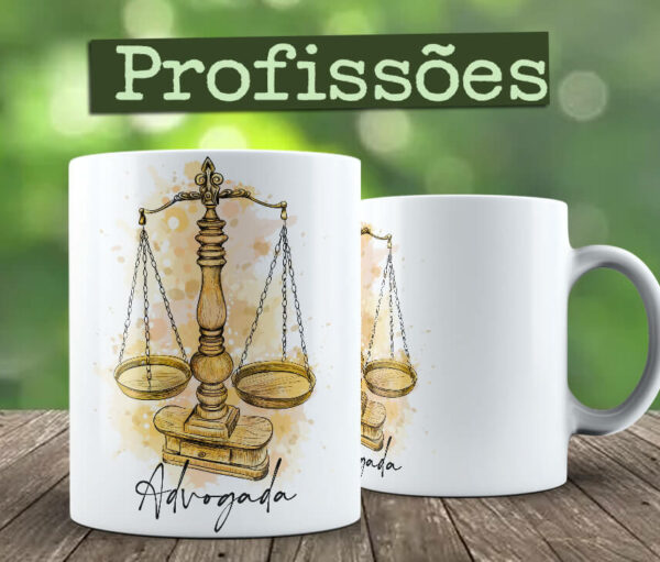 Caneca Profissões Advogada