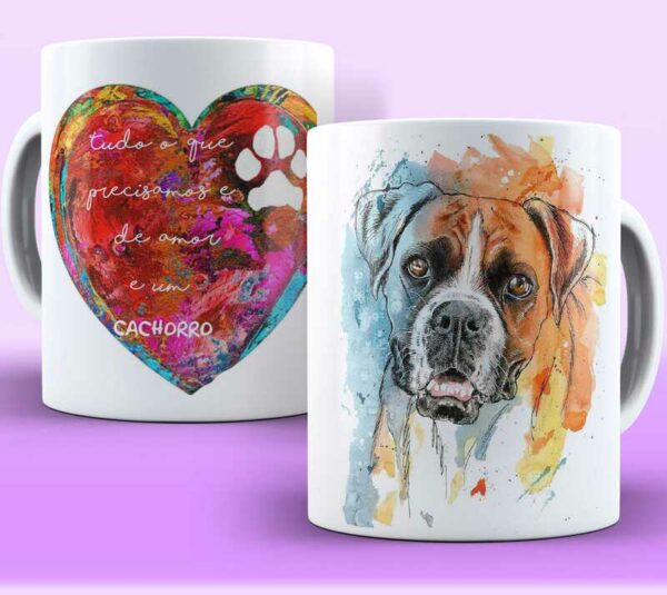 Caneca Pets Boxer