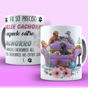 Caneca Pets Dachshund Linguiça