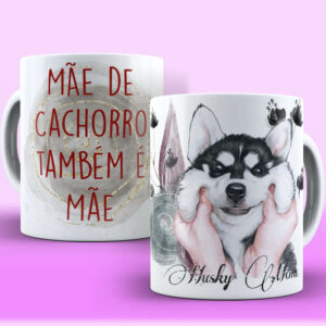 Caneca Cachorro Pets Husky 01