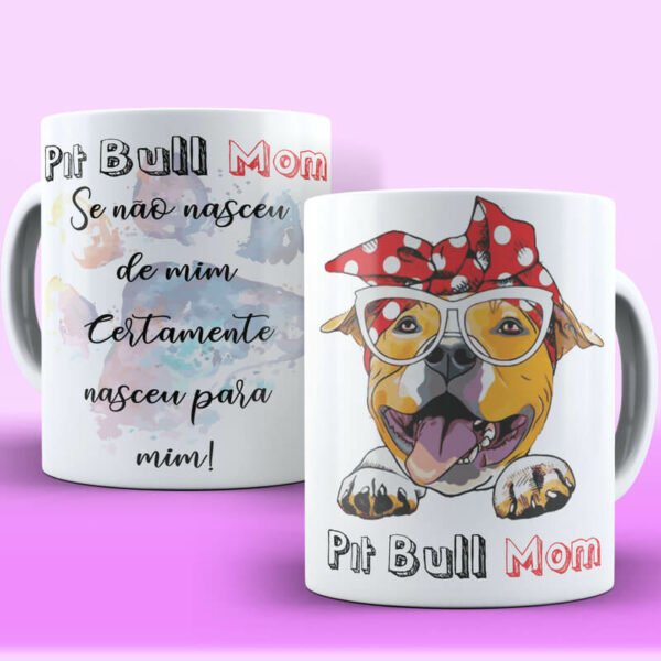 Caneca Cachorro Pets Pit Bull