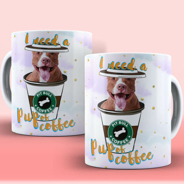 Caneca Cachorro Pets Pit Bull