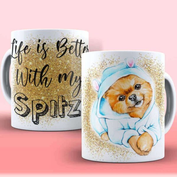 Caneca Cachorro Pets Spitz