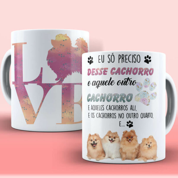 Caneca Cachorro Pets Spitz