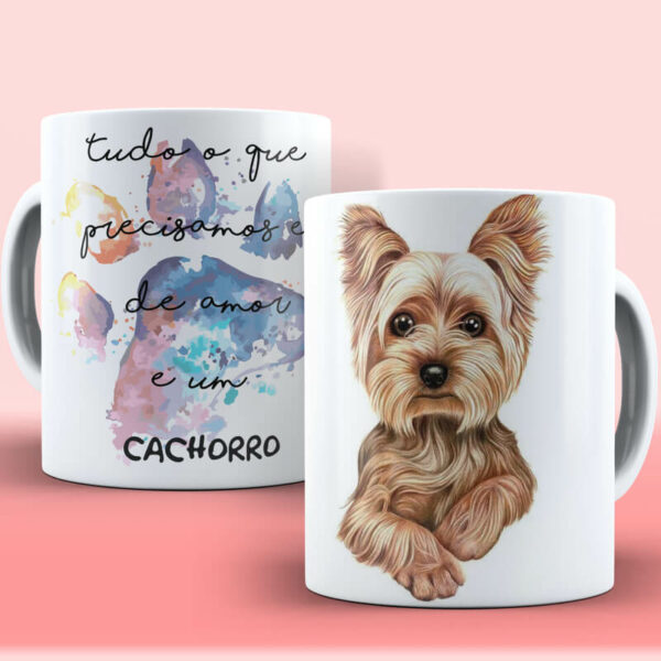 Caneca Cachorro Pets Yorkshire