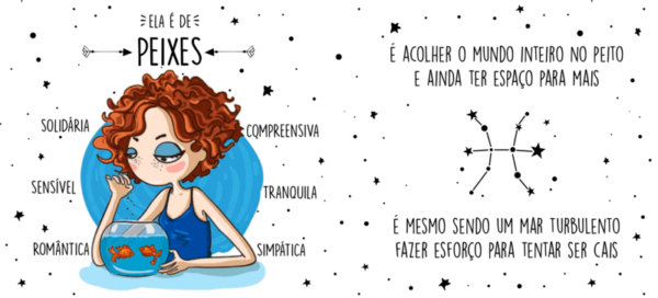 Caneca Signos 04 Peixes - Imagem 2