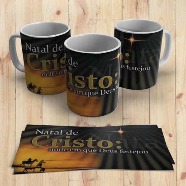 caneca natal de cristo