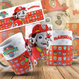 Caneca Patrulha Canina - marshall