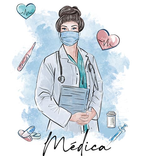 médica desenho