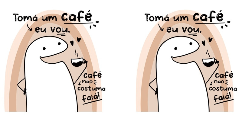 Caneca Flork Meme Tomá um Café eu Vou