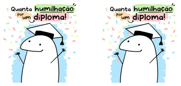 Caneca Flork 24 - Quanta humilhação por um diploma - Imagem 2