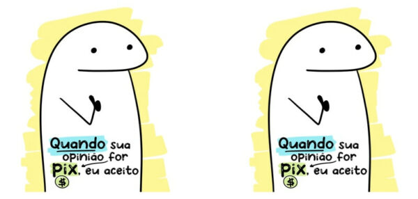 Caneca Flork 36 - Quando sua opinião for pix, eu aceito - Imagem 2